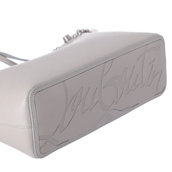 Christian Louboutin Cabata Small Tote Bag Light Gray Leather Rubber - Picture 4 of 8